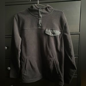 Vans Fleece Button Hoodie Jacket - Small